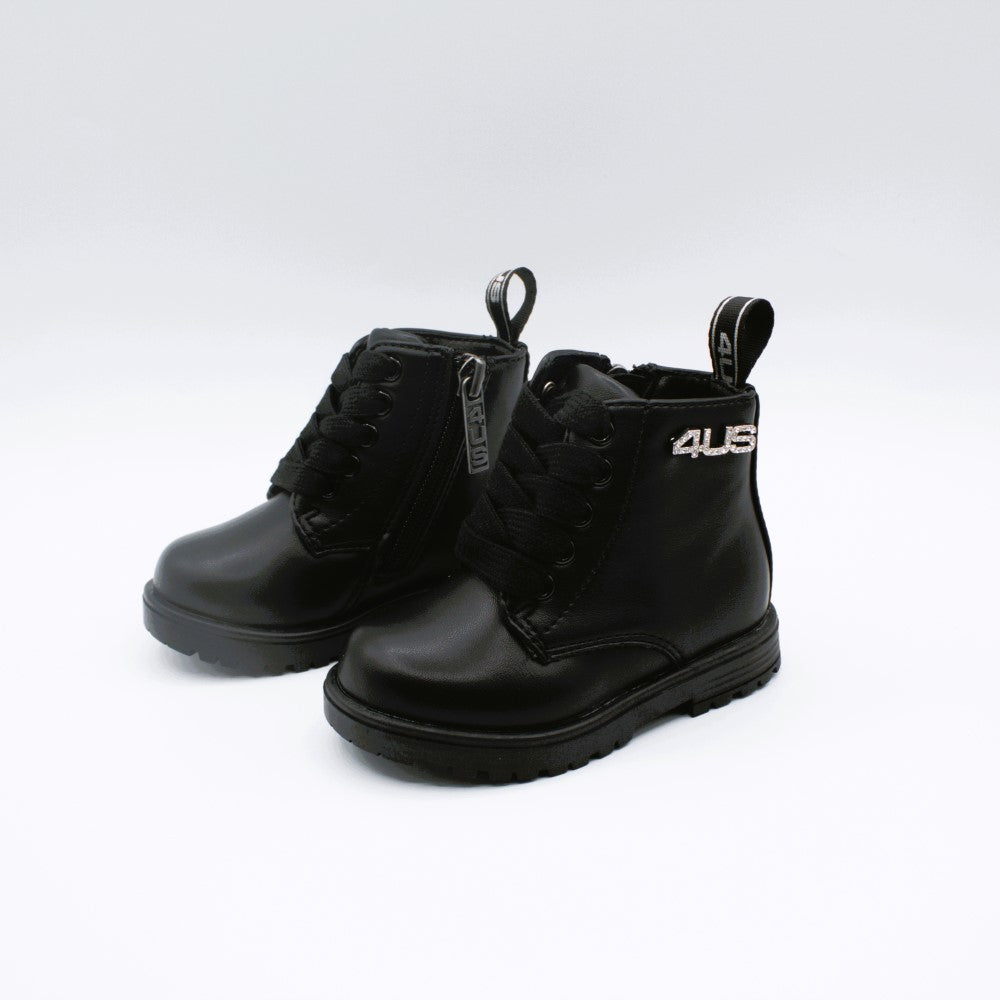 4US anfibio mini logo argento