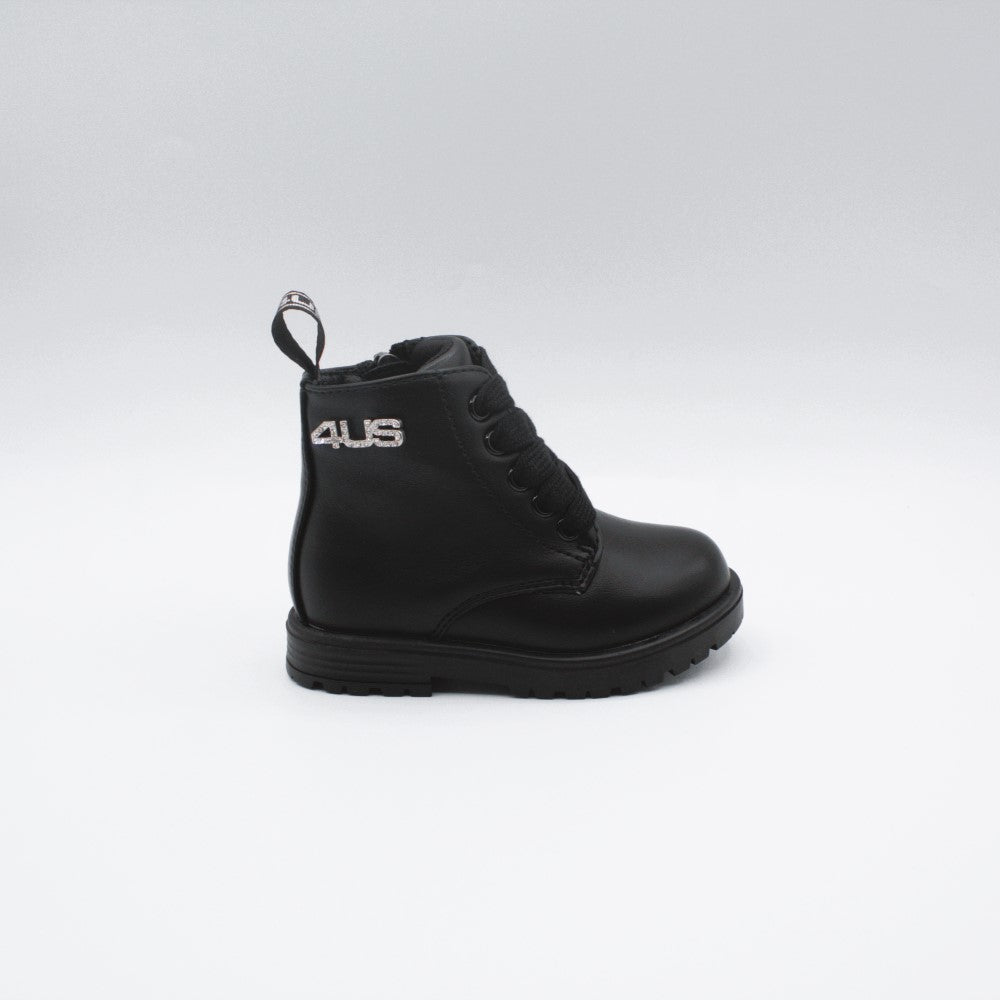 4US anfibio mini logo argento