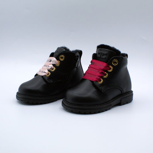 Elisabetta Franchi anfibio lacci raso logati rosa