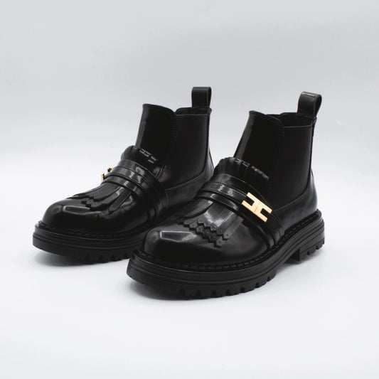 Elisabetta Franchi tronchetto frangia