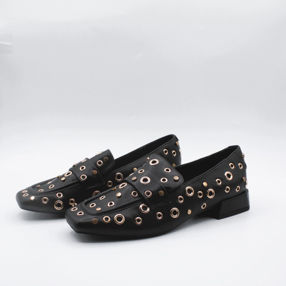 Gioseppo mocassino borchie oro