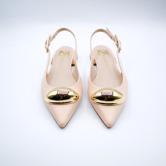 Marian slingback accessorio oro