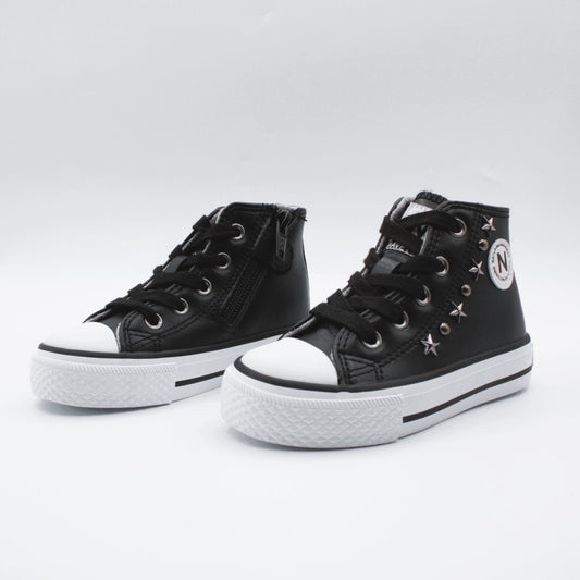 Naturino sneakrs alta pelle borchie