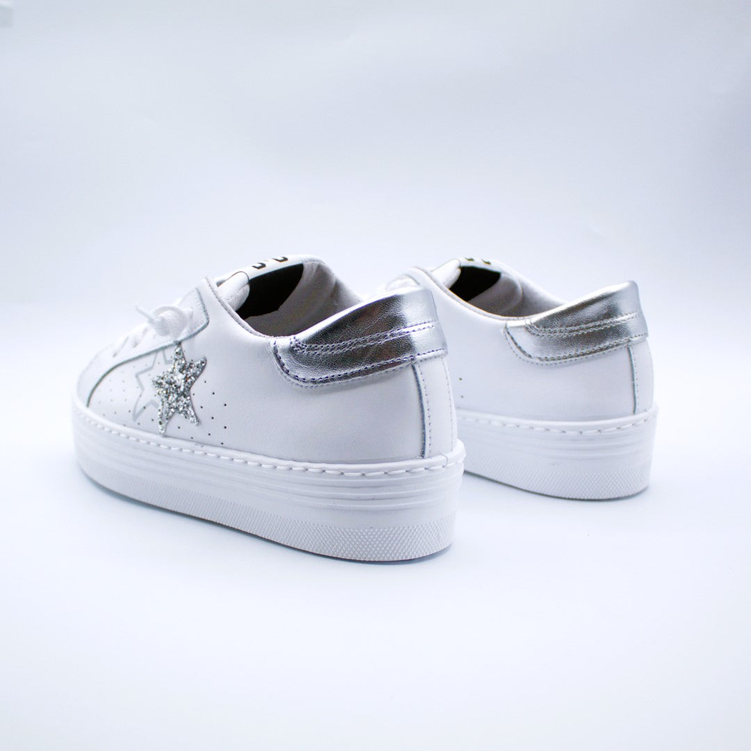 2Star sneakers stella argento para alta
