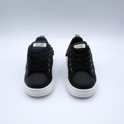 4US sneakers fondo alto spazzolata nero