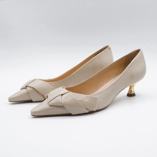 Cecconello decolletè fiocco off white