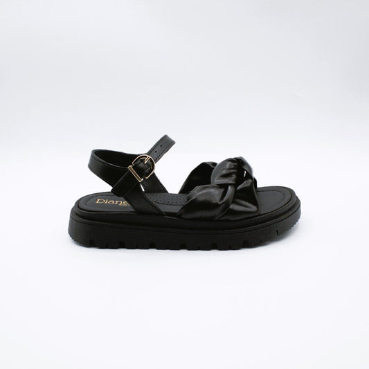 Dianetti sandalo fiocco in pelle