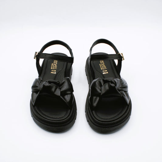 Dianetti sandalo fiocco in pelle