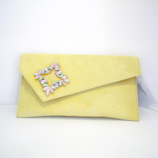 Marian pochette gioiello camoscio citrus