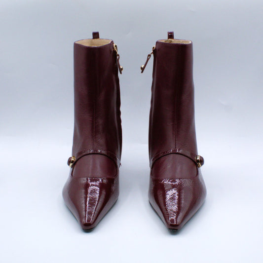 Miss Unique tronchetto pelle e vernice