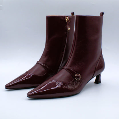 Miss Unique tronchetto pelle e vernice