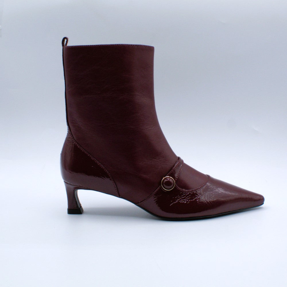 Miss Unique tronchetto pelle e vernice