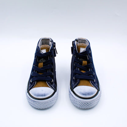 Naturino sneakers alta cerniera punta sfumata