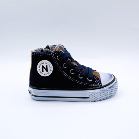 Naturino sneakers alta cerniera punta sfumata