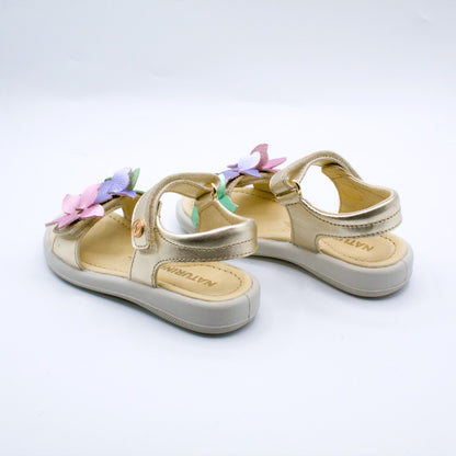 Naturino sandalo Taran metallic fiori