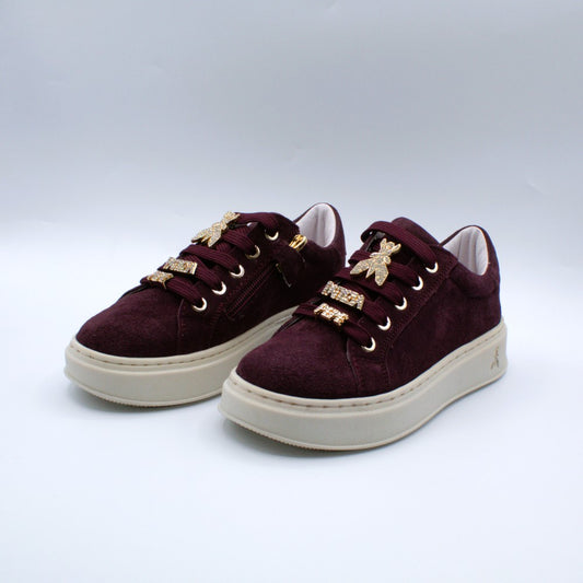 Patrizia Pepe sneakers crosta burgundy